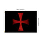 Jerusalem Cross Flag 2x3ft 3x5ft Tapestry Wall Hanging Banner, Crusader Knights Templar Decor for Living Room Bedroom Wall Decor