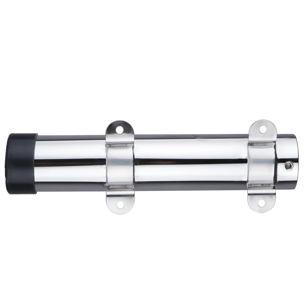 2 pieces 10" long side mount fishing rod holder stainless steel rod seat for marine boat yacht