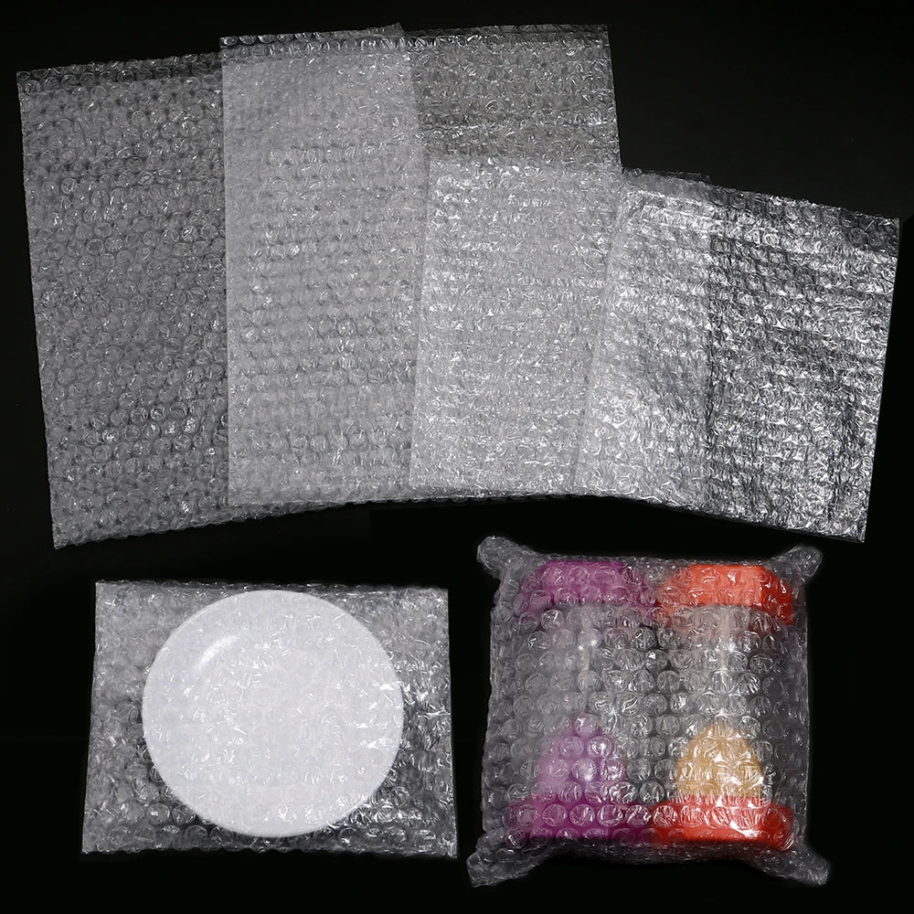 Bubble Cushioning Wrap Padding Bubble Packaging Film Shockproof Foam Roll Bag Paper Packing Fragile Pressure