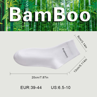 5 Pair5High Quality Man Bamboo Socks Sweat Absorbing Deodorizing Men's Business Casual Dress Socks Men Black Long Socks Gift Sox