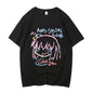 Unisex Anime Cos BOCCHI THE ROCK Hitori Gotoh Ljichi Nijika Cotton Casual Short Sleeve Tees High Quality Streetwear
