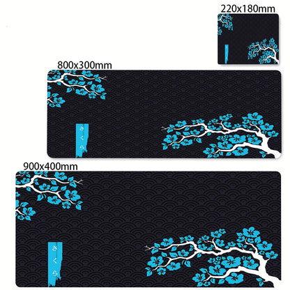 Japanese Cherry Blossom Mouse Pad Gaming XL Home New HD Mousepad XXL Keyboard Pads Office Non-Slip Carpet Purple Sakura Mice Mat