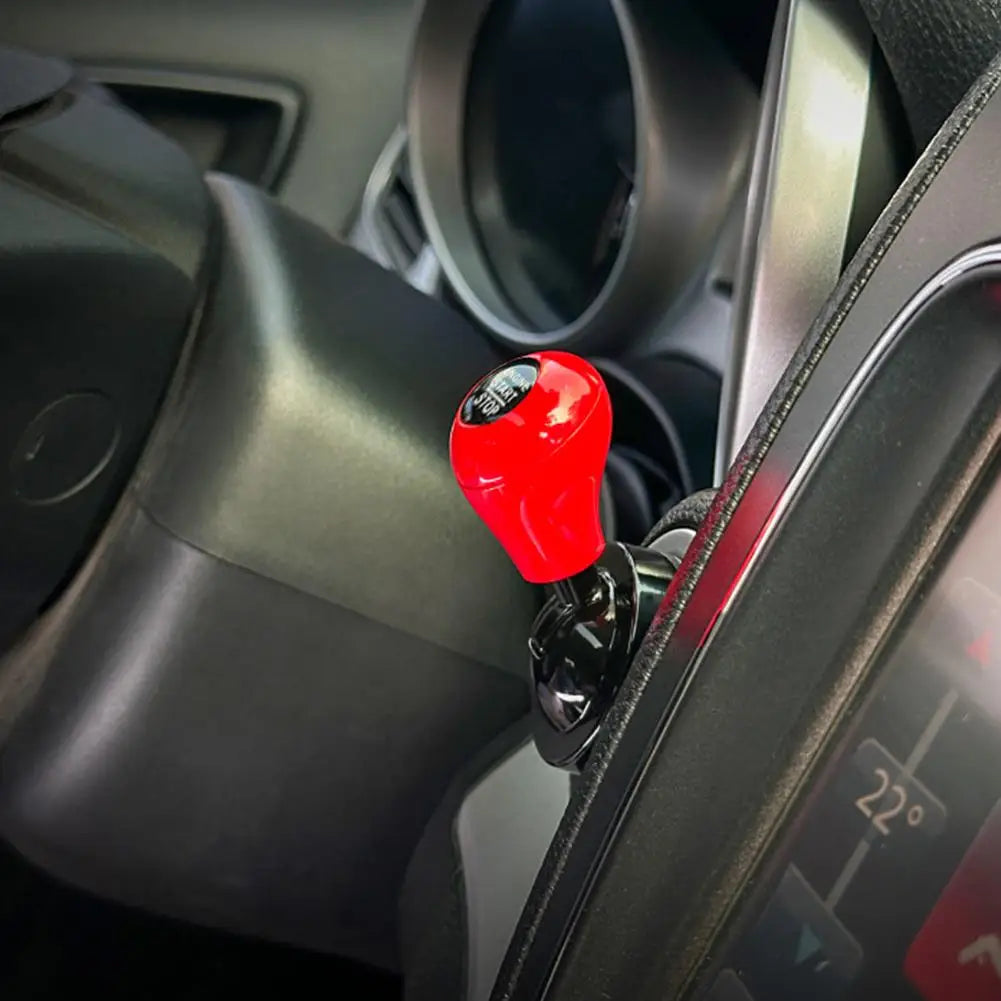 Full Metal Car Engine Start Stop Button Joystick Cover Universal Ball Push Start Button Lever Rocker Auto Interior Trim