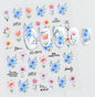 3d Nail Art Decals Spring Booming Violets Lavenders Purple Blue Pink Flowers Butterflys Stickers Decoration For Nail Tips Beauty