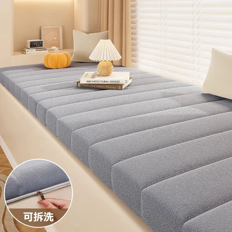 Customized Teddy Sponge Windowsill Cushion 4.5/6.5/9.5 Cm High-Density Sponge Cushion Waterproof Non-Slip Cushion Sofa Cushions