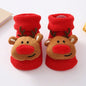 Cute Santa Claus Doll Knitted Baby Socks Newborn Toddler Soft Snowman Deer Warm Floor Socks Girls Infant Boys Mid Socks New