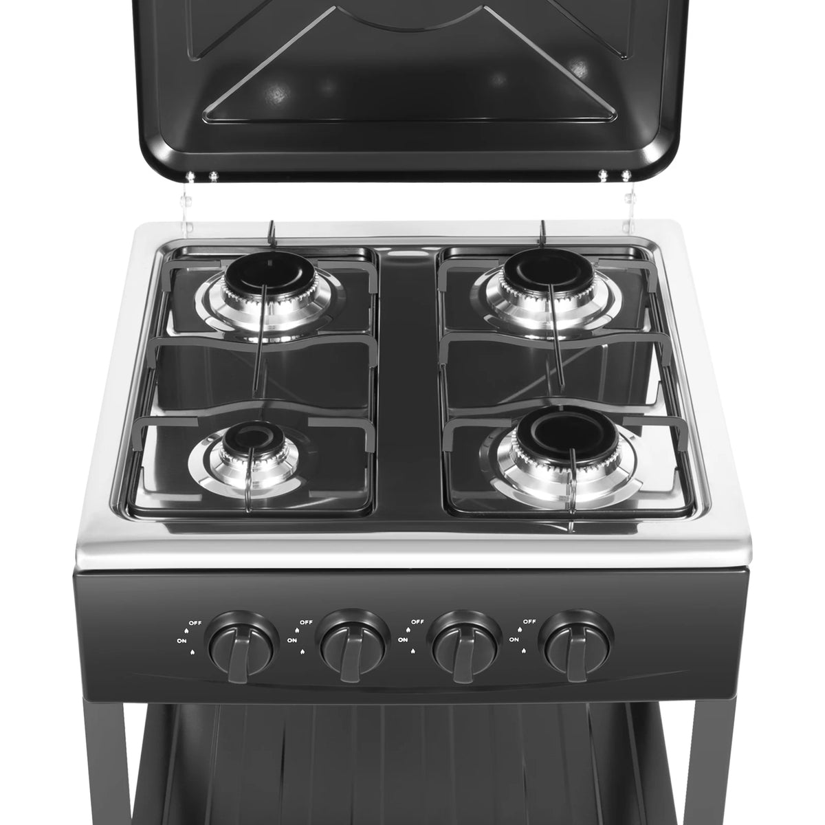 4-burner Natural Gas Stove NG/LPG Gas-stove 49*49*79cm for Family or Outdoor Stove Cooker