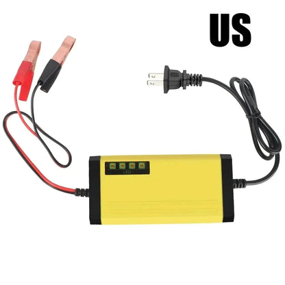 Car Battery Charger 12V 2A 220V Power Puls Repair Charger Wet Dry Lead Acid Battery LED Display Moto Truck Battery Charger