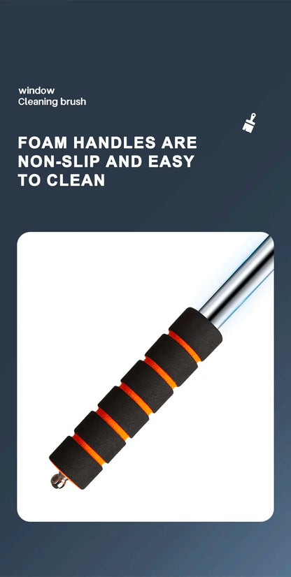 SEAMETAL Car Windshield Cleaning Brush Window Glass Clean Wiper Scalable Long Handle Scratch-Free Soft Wash Cloth Washing Tool