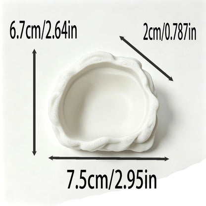 Simulated Stone-Shaped Bowl for Reptiles, Stable and Anti-Spill Feeding Bowl for Reptiles, Feeding Box for Bearded Dragons and Horned Frogs, Water Bowl