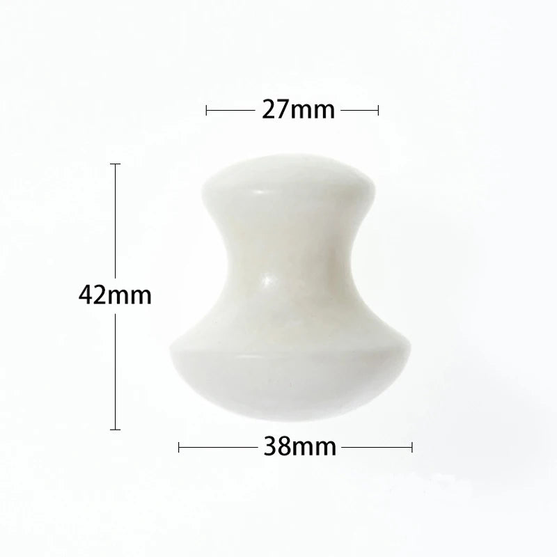 SPA Therapy Jade Roller Face Lifting Massage Wrinkle Remover Natural Rose Quartz Mushroom Shape Facial Acupuncture Gua Sha Tool