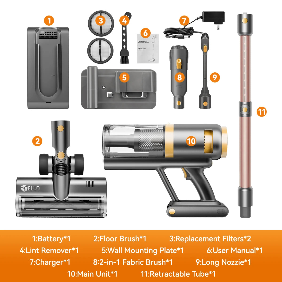 Wireless vacuum cleaner, powerful stick vacuum, upgraded home green anti-tangle floor brush, rechargeable cordless vacuum suitable for hardwood floors, carpets, tiles, and pet hair, household vacuum.