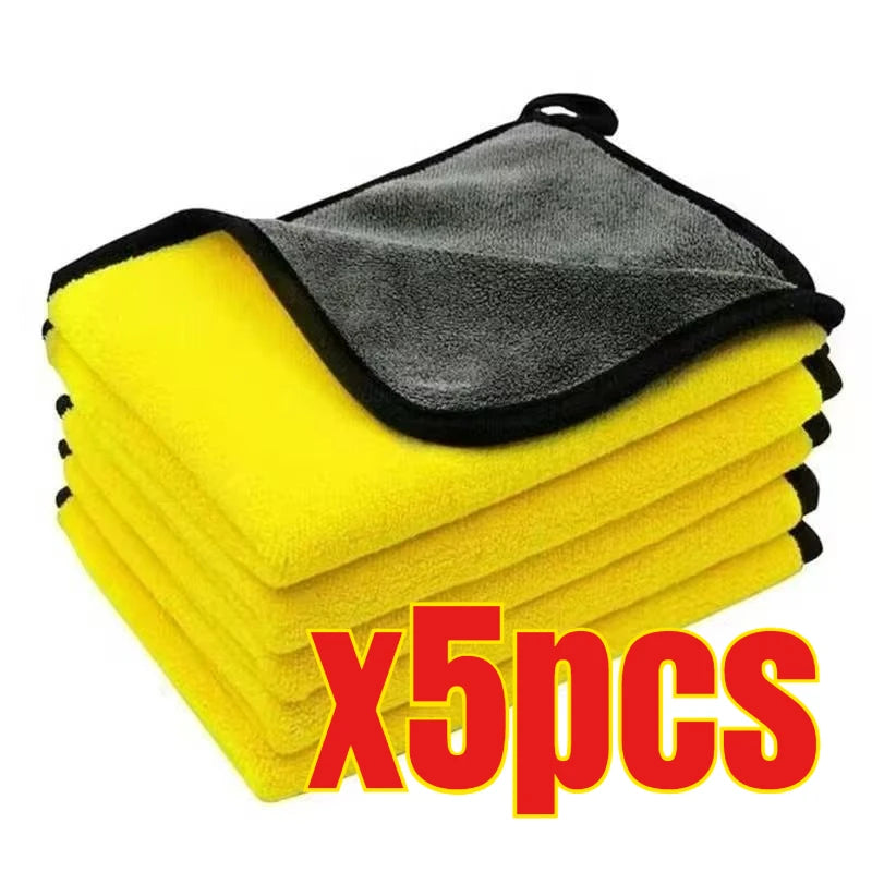 3/5/10Pcs Car Wash Microfiber Towel 30*30CMCar Cleaning Drying Cloth Care Cloth Car Wash Towel Kitchen Towel