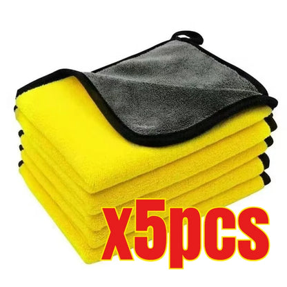 3/5/10Pcs Car Wash Microfiber Towel 30*30CMCar Cleaning Drying Cloth Care Cloth Car Wash Towel Kitchen Towel