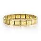 GEMOSA 9mm Width Italian Charm Bracelet Fashion Stainless Steel Bangle Elastic Link Chain High Quality Factory DIY