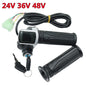 24V/36V/48V Electric Bike Twist Grip Throttle with LCD Battery Display Electric Bicycle Throttle Grip with Power Indicator