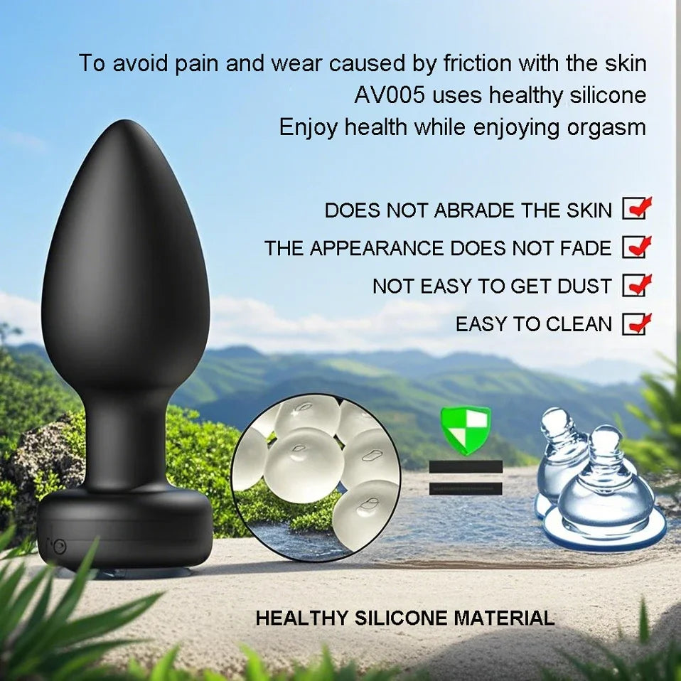 APP Wireless Butt Vibrator for Men Anal Plug Female Control Vagina Stimulator Remote Prostate Massager Adult Sex Toys Women Gay