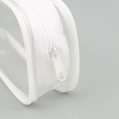 Transparent Pencil Case Zipper Simple style Pen Pouch Large Capacity Pen Bag for Students School&Office Stationary Supplies