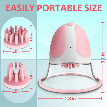 Breast Enhancement Sucking Vibrator Rotating Vacuum Pump Bra Sucker AV Breast Massager Female Nipple Stimulation Masturbator