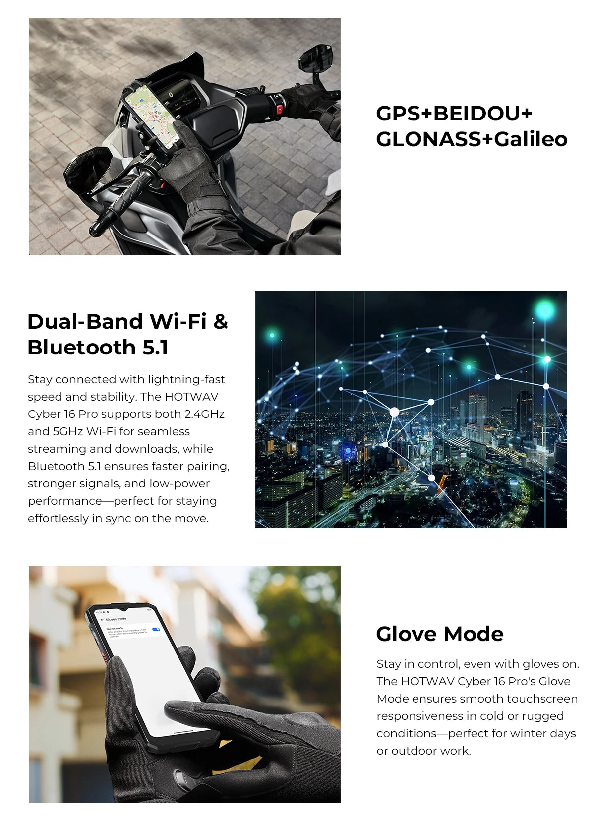 HOTWAV Cyber 16 Pro Rugged Smartphone G100 Octa-core Android 15 Mobile Phone 108MP 6.6'' FHD+ 2K 8GB 512GB 6280mAh Cellphone
