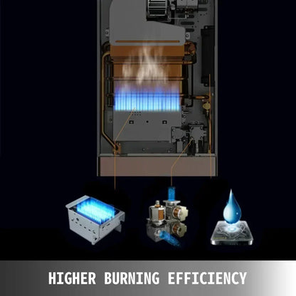 VEVOR Liquefied Petroleum Gas Water Heater 6L 8L 10L 12L 16L 18L Liquefied Petroleum Gas Propane Butane White Water Heater