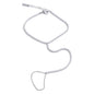 Yhpup Trendy Stainless Steel Zircon Beads Back of Hand Chain Finger Bracelet Fashion Chic Sexy Jewelry Waterproof Wholesale Gift