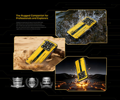 OUKITEL Rugged Phone WP60 5G 24GB(8+16) 256GB / 36GB(12+24) 512GB 7.2” HD+ 120Hz Smartphone 10000mAh 108MP Android 15 NFC
