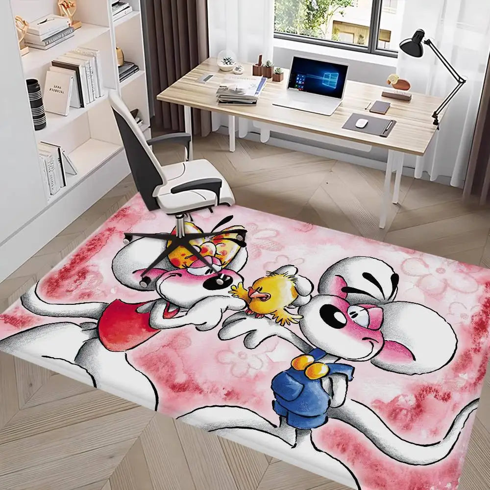Popular Character D-Diddl Cut Bathroom Mat Non-Slip Laundry Room Mat Laundry Decor Balcony Child Living Room Toilet Rug