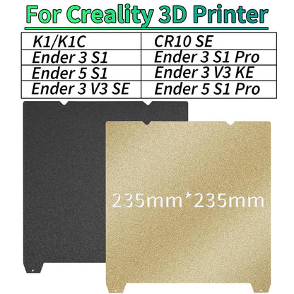 PEI Magnetic SHEET For Creality K1 PEI Build Plate K1C Bed Creality k1 Build Plate 235mmx235mm Ender 3 v3/ Ender 5 S1 pro hotbed