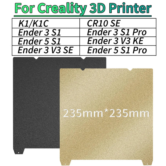 PEI Magnetic SHEET For Creality K1 PEI Build Plate K1C Bed Creality k1 Build Plate 235mmx235mm Ender 3 v3/ Ender 5 S1 pro hotbed