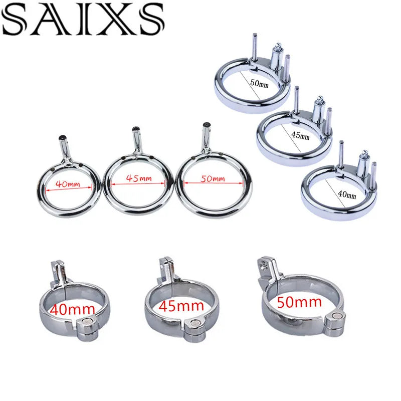 Cock Cage Ring Part Penis Lock Ring Male Chastity Device Part Ring CB6000 3 sizes for choice Drop Shipping