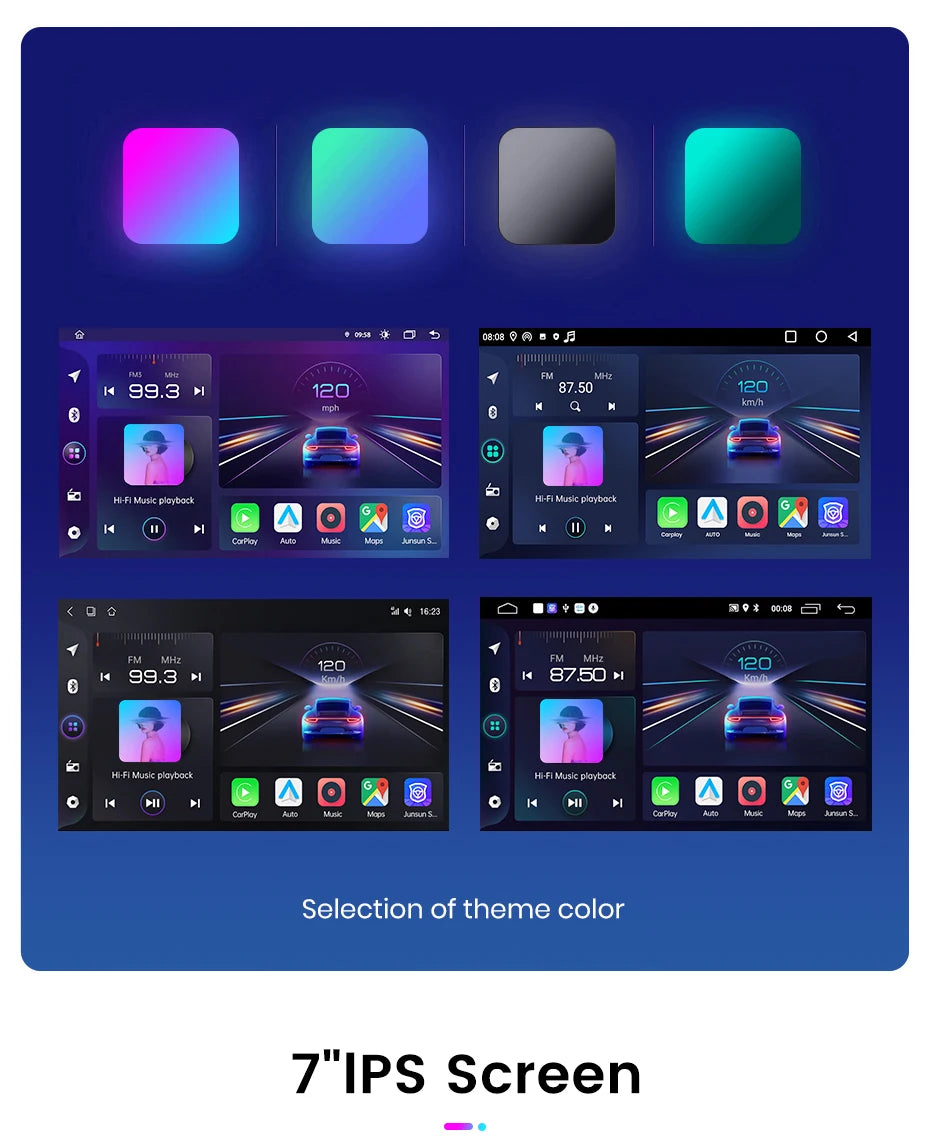 Junsun CarPlay Android Auto Radio for Ford Focus Mondeo Fiesta Transit Kuga C-Max S-Max Galaxy GPS Car Multimedia 2din autoradio