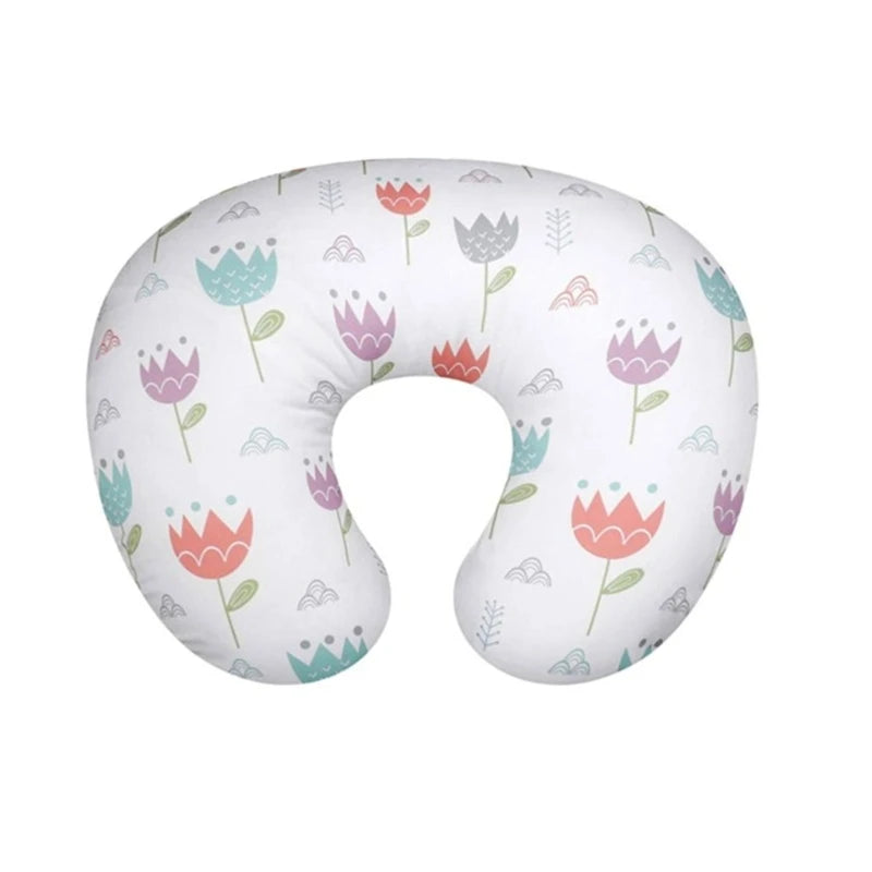 Removable Nursing Pillow Cover Newborn Bedding U-Shape Nursing Pillow Covers Lovely Printed Breastfeeding Pillow Cover