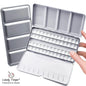 Empty Metal Watercolor Tin Palette Box With 14/26/52pcs Detachable Empty Watercolor Half Pans For DIY Travel Watercolor Palette