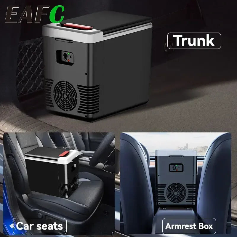 3-in-1 10L Portable Fridge12V/220V Car Home Mini Refrigerator Compact Cooler Warmer for Travel, Office, Dorm