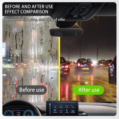 1/5PCS Car Glass Oil Film Wipe Windshield & Side Window Cleaner Instant Oil & Dirt Removal,Crystal Clear Vision & Rain Repellent