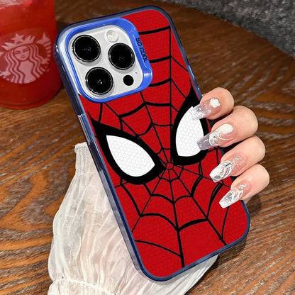 Cool S-Spider-Man Phone Case For IPhone 17 16 15 Pro Max Plus 14 13 12 11 Black White Shockproof Phone Cover