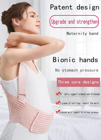 Belly Support Belt for Pregnant Women, Professional Pregnancy Belt for Mid to Late Pregnancy