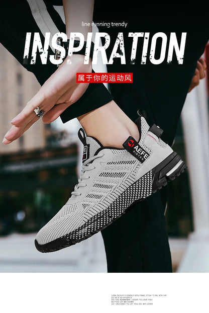 New Men Running Shoes Breathable Outdoor Sports Shoes Lightweight Sneakers for Men Comfortable Athletic Training Footwear