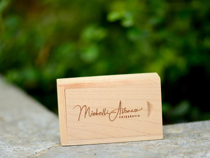 JASTER Free Custom Logo Photography Wedding Gift USB Flash Drive 128GB Wooden 64GB Box Pen Drive Maple Memory Stick 32GB 4G 16GB