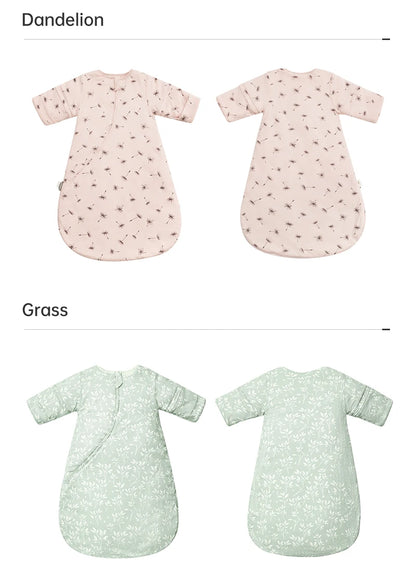 Baby Sleeping Bag Kids Sleepwear Sleeves Removable 0-2 Years Baby Sleepsack 2.5Tog Child Anti-Kick Blanket Quilt 100% Cotton
