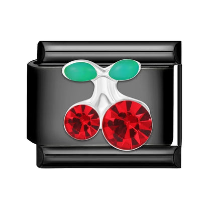 2025 New Original Black Red Stars Love Heart Bows Flower Italian Charm Link Fit 9mm Stainless Steel Jewelry DIY Making Bracelets