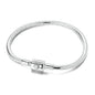 Original 925 Sterling Silver Charm Bracelets Heart Clip Bead Snake Chain Bracelet Fit Charms Beads Diy For Woman Fine Jewelry