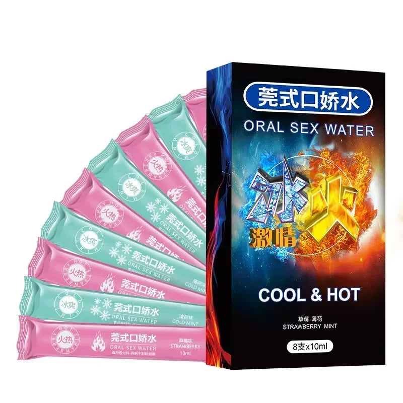 20Pcs Sex Toys Couples Women Oral Sex Candy Blowjob Popping Flirting Men Blowjobs Stimulate Enjoy Fire Ice Feeling Blowjob Toy