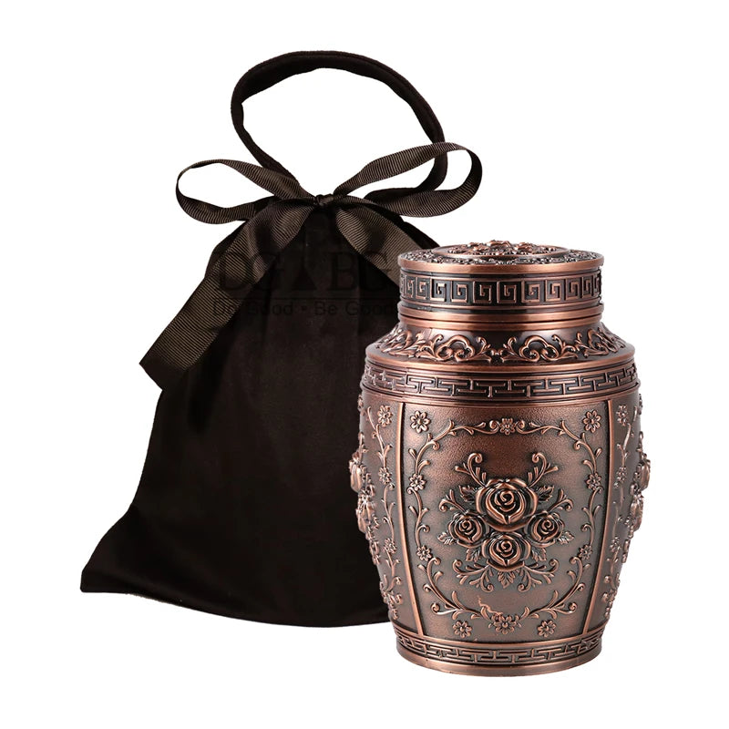 Metal Cremation Urns for Human Ashes, Coffin Box, Pet Memorial, Keepsake Urns, Small Animal Urn, Funeral