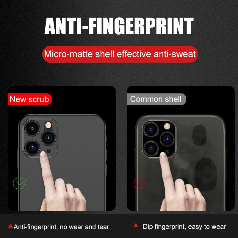 0.2MM Ultra Thin Case For iphone 13 14 15 Pro Max 12 Mini 11 X XR XS Max Cover For iphone SE 2020 2022 7 6 8 Plus Hard PC Case