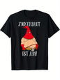 Humorous Graphic Tee for Men - Vibrant Red Crawfish (Carrot Character) Print - Perfect for Casual Wear & Themed Events - Comfort