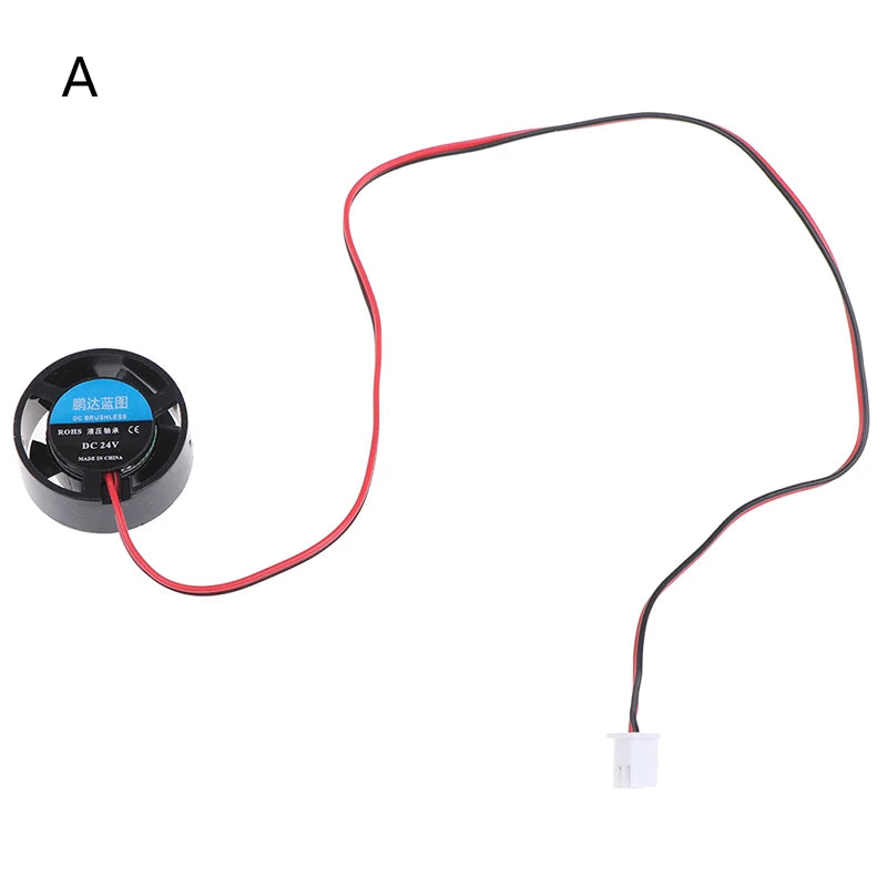 25.5x10mm 5V 9V 12V 24V Round Mini Cooling Fan for LED Lamps Computer Radiator