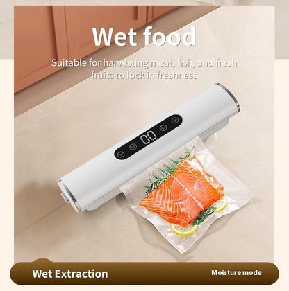 HOMEFISH Professional Vacuum Sealer for Food Vacuumor for Products Kitchen Sealing Machine Cuisine Packaging Plastic Bag Sealant