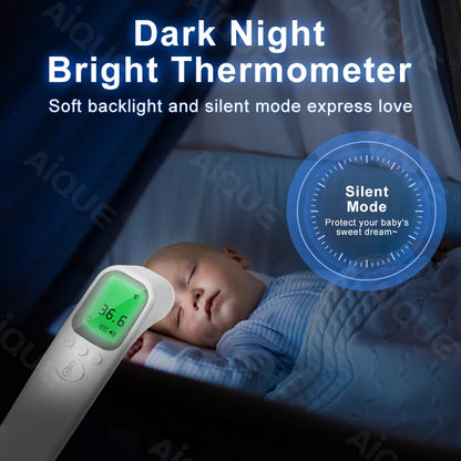 AiQUE Infrared Thermometer Forehead ℃/℉ Digital LCD Body Fa's't Measure Kids Adult Fever IR Children Non-Contact Termometro